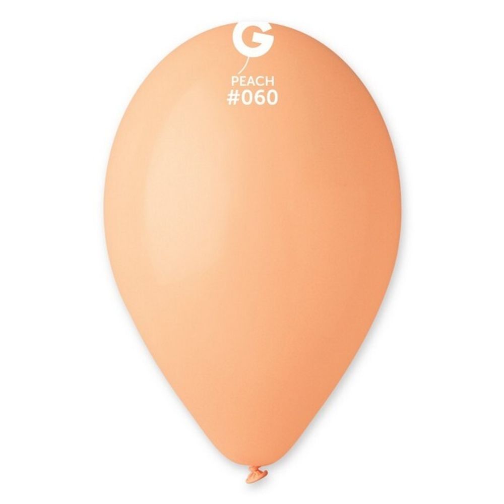 Воздушные шары Gemar, цвет 060 пастель, персик, 100 шт. размер 12&quot;