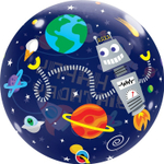 Шар BUBBLE «Happy Birthday. Космос», 56 см
