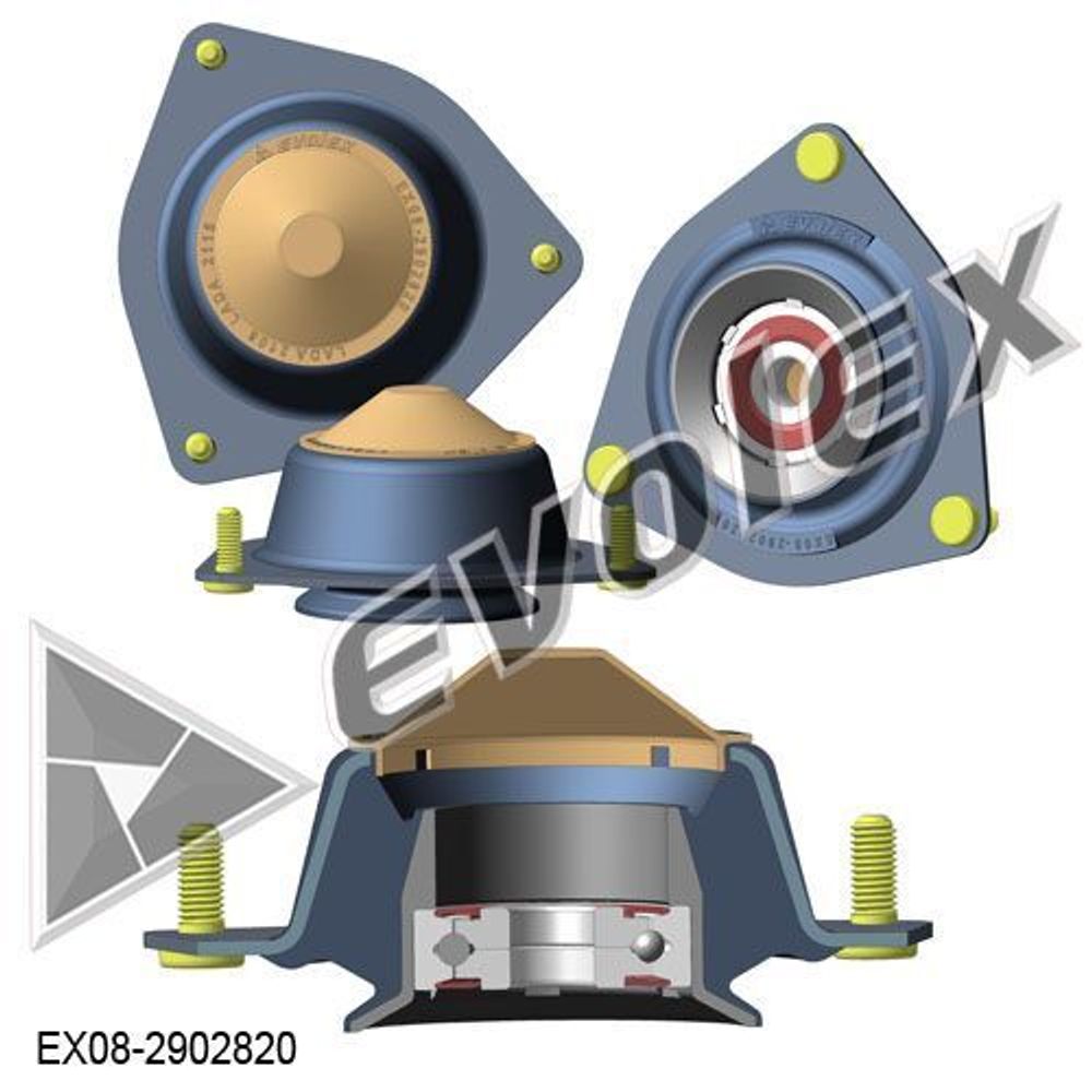 Опоры передних стоек 2108-2115 Evolex