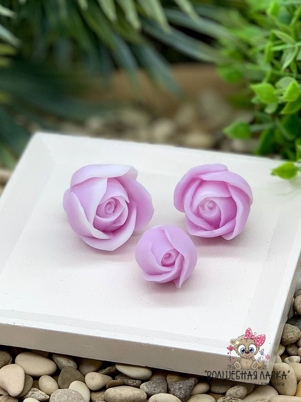 Силиконовая форма Три розы