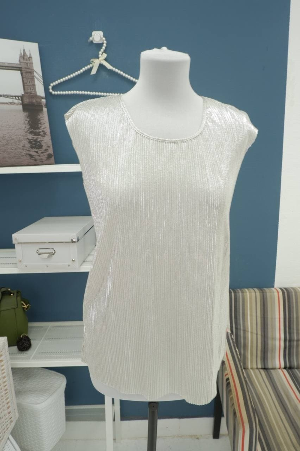 Топ Кiabi блестящий 44 размер