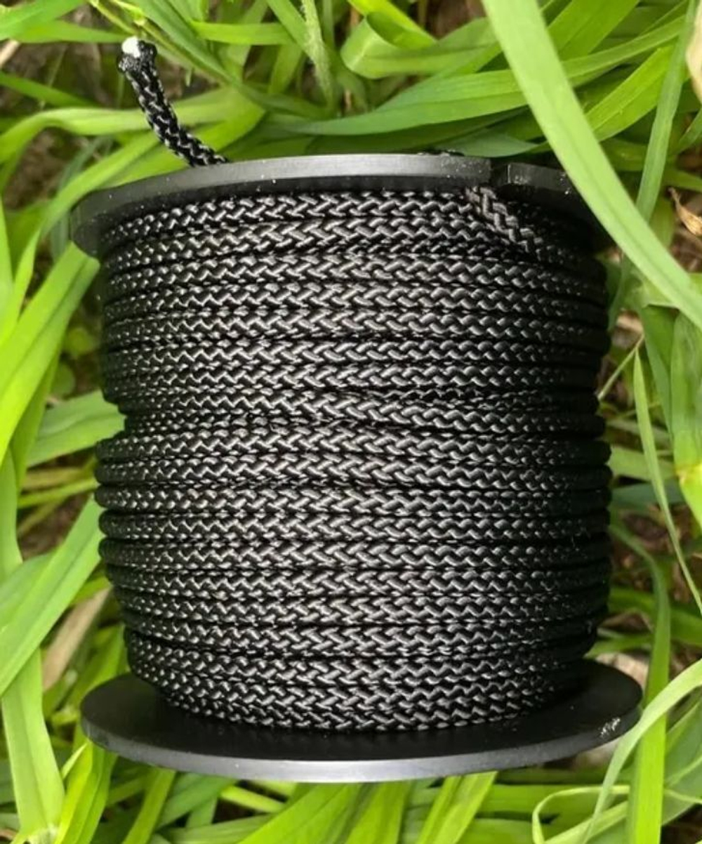 Шнур плетеный CAMPING 2,0 мм, 80 кг, 50 м, синий, катушка