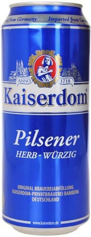 Пиво Кайзердом Пилснер Премиум / Kaiserdom Pilsener Premium 0.5 - банка