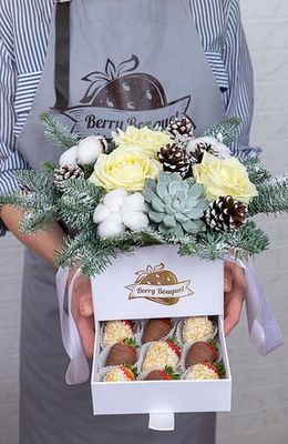 Шкатулка "Зимний лес"