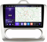 Магнитола для Ford Focus 2 2004-2011 (климат) - Carmedia OL-9201-A QLed+2K, Android 12, TS10, CarPlay, 4G SIM-слот