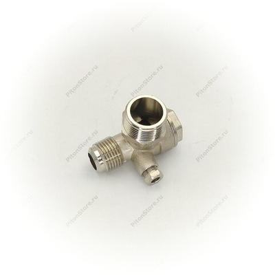 Клапан компрессора обратный (вход/выход: 1/2"Н - 3/4"Н, трубка:Вн, гайка) [AEZ]