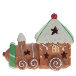 GAEM Фигурка декоративная с подсветкой "Паровозик"(LR44x2), L15,5 W8 H12 см