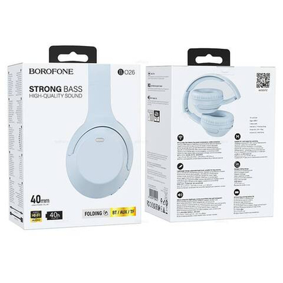 Накладные наушники Borofone BO26 (blue)