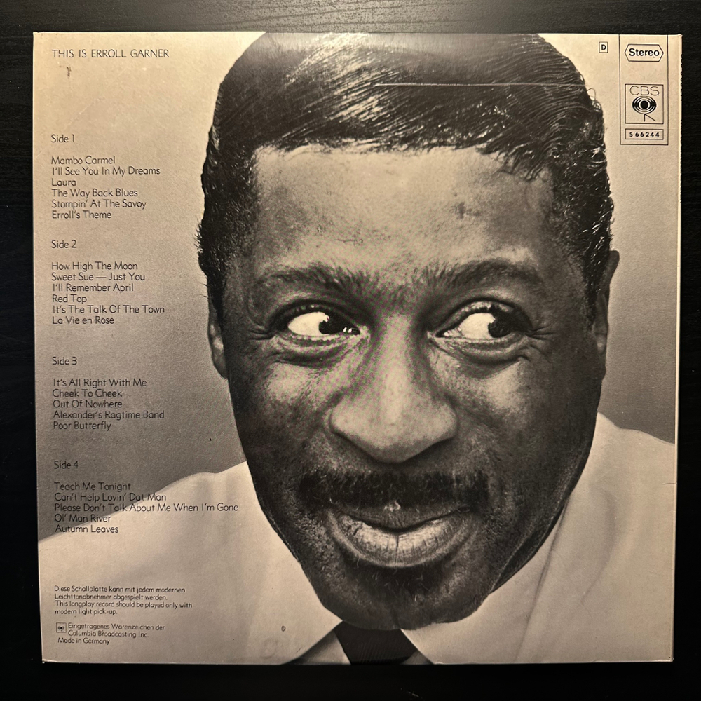 Erroll Garner - This Is Erroll Garner 2LP (Германия 1971г.)