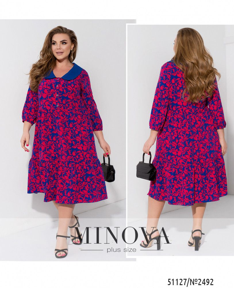 Платье 2492-электрик Minova Платье 2492-электрик Minova
