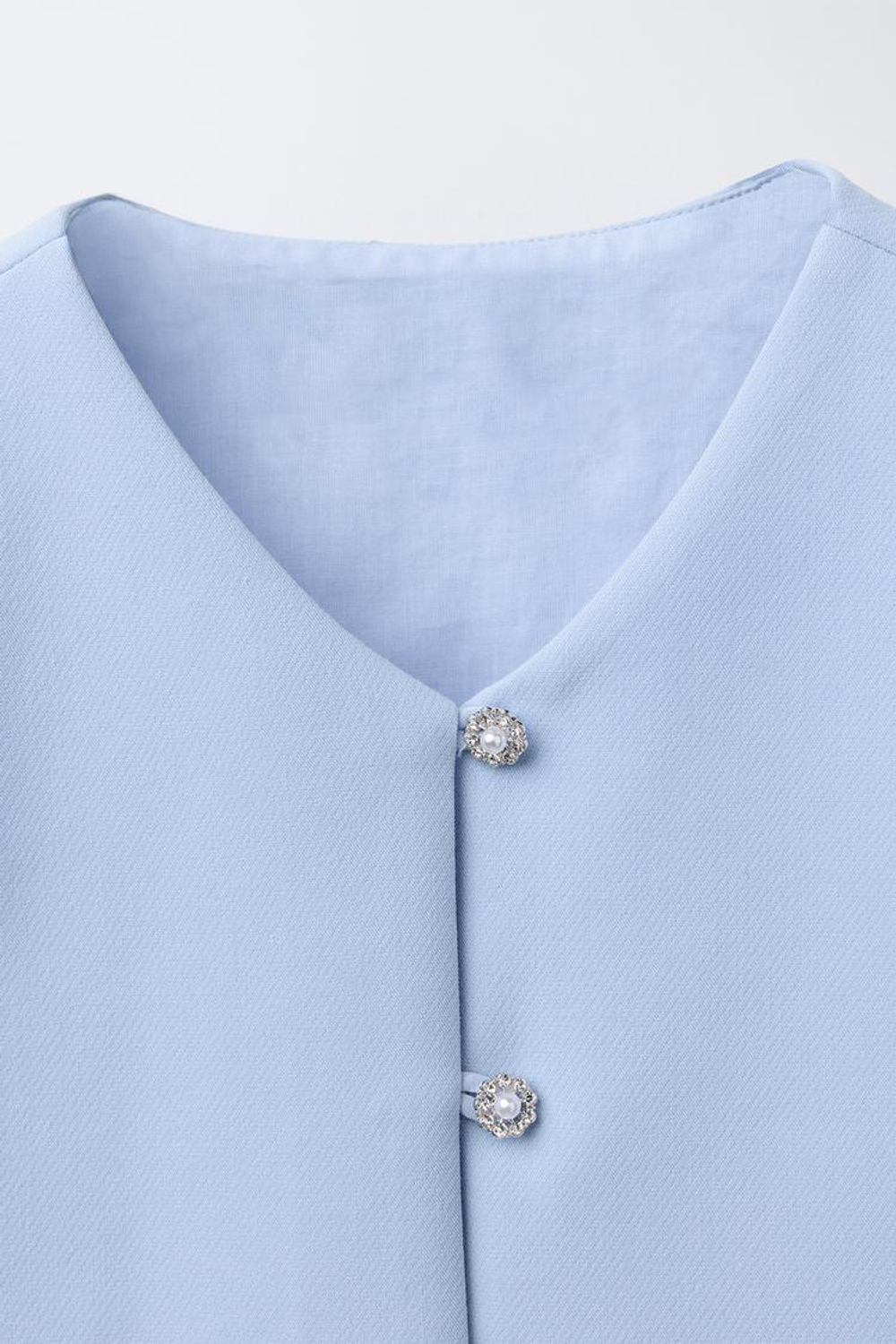 ZARA ТОП БЕЗ РУКАВОВ, ГОЛУБОЙ