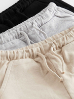 Шорты для мальчика Next C85-838, 3 шт., Черный, Бежевый, Серый