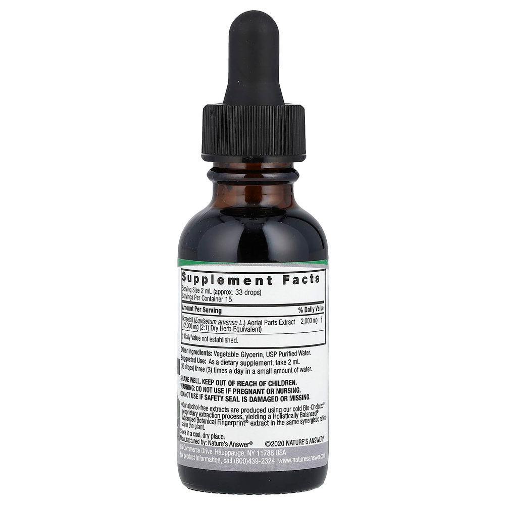 Nature's Answer, экстракт хвоща, без спирта, 2000 мг, 30 мл (1 жидк. унция)