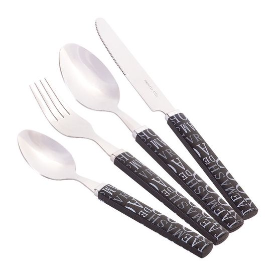 Набор столовых приборов 24 пр. Kamille KM-5245 с пластиковыми ручками