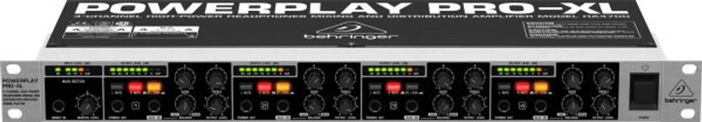 BEHRINGER HA 4600 POWERPLAY PRO-XL усилитель для стереонаушников 4-канальный.