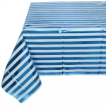 Скатерть фольгированная «Фантазия» 137*183см цвет голубой, пвх