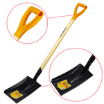 Лопата совковая стальная 19х27 см, ОБЩАЯ ДЛИНА 115 см, деревянный черенок, V-ручка, RABBITEX (РАББИТЕКС) "STANDARD", 700487