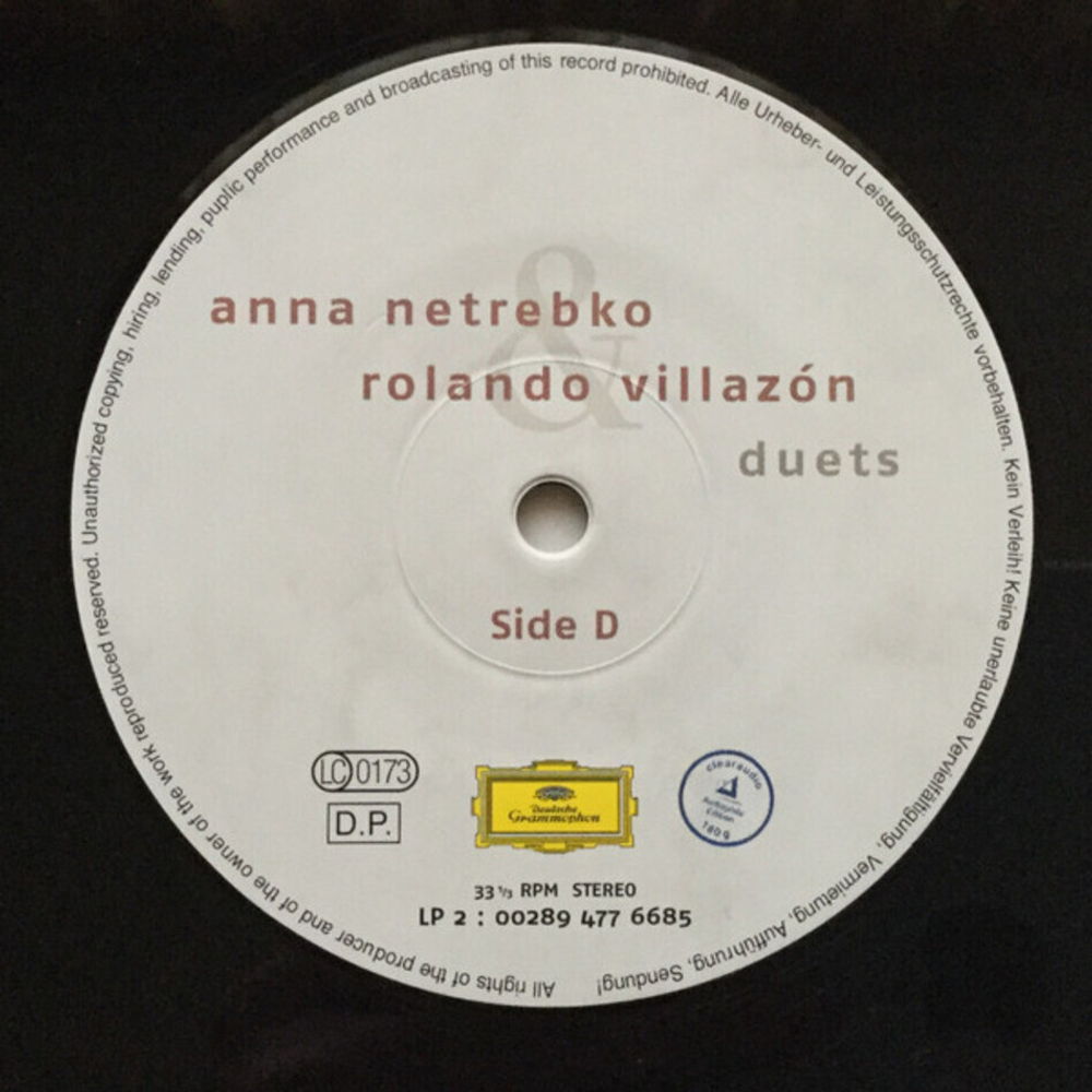 Anna Netrebko, Rolando Villazon, Staatskapelle Dresden, Nicola Luisotti / Duets (2LP)