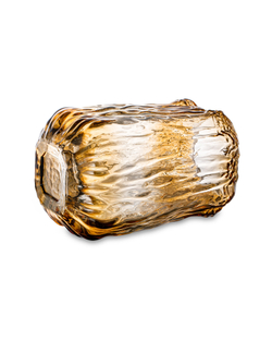 Ваза стеклянная 22см Rasteli Амбра марроне