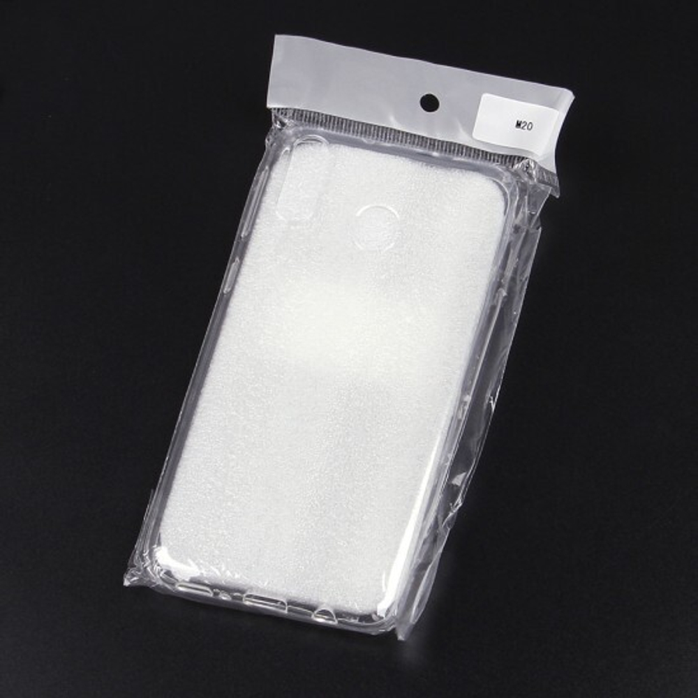 Силиконовый чехол для Samsung Galaxy M20, 1 мм, 008291-1 Прозрачный