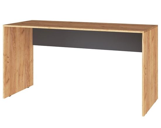 Стол письменный 1450 КВАРТЕТ-13 дуб крафт золотой / графит серый