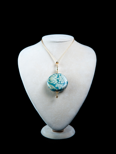 Колье "Бул Дамас Блу 2 кк