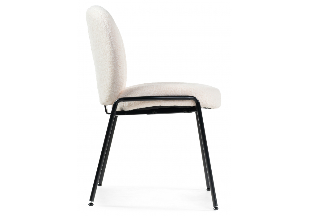 Стул на металлокаркасе Woodville Kalipso 1 white, black, ножки черные