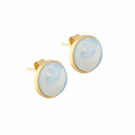 Серьги пусеты Possebon Pearl Opaline A1992.25 BW/G
