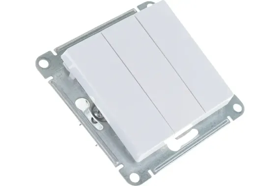Выключатель Systeme Electric ATLASDESIGN 3-клавишный белый 35958