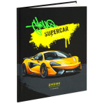 Дневник школьный Проф-Пресс 1-11 кл., 40л., 7БЦ, софт-тач, неон,"Жёлтый автомобиль-2"