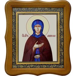 Манефа Гомельская Преподобная. Икона на холсте.