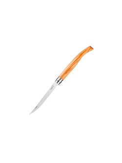 Нож филейный Opinel №15, нержавеющая сталь, рукоять оливковое дерево