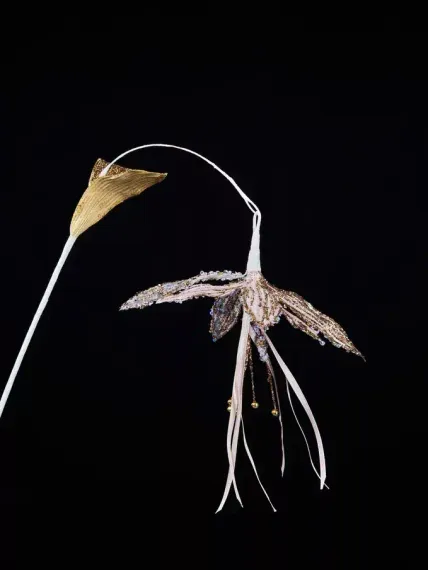 Ветвь Цветок Тигровая Лилия 51 см., кремовый, Christmas DeLuxe (88911)