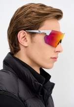 Спортивные очки 720armour Kamikaze C9 / Matte Silver / Red Lens