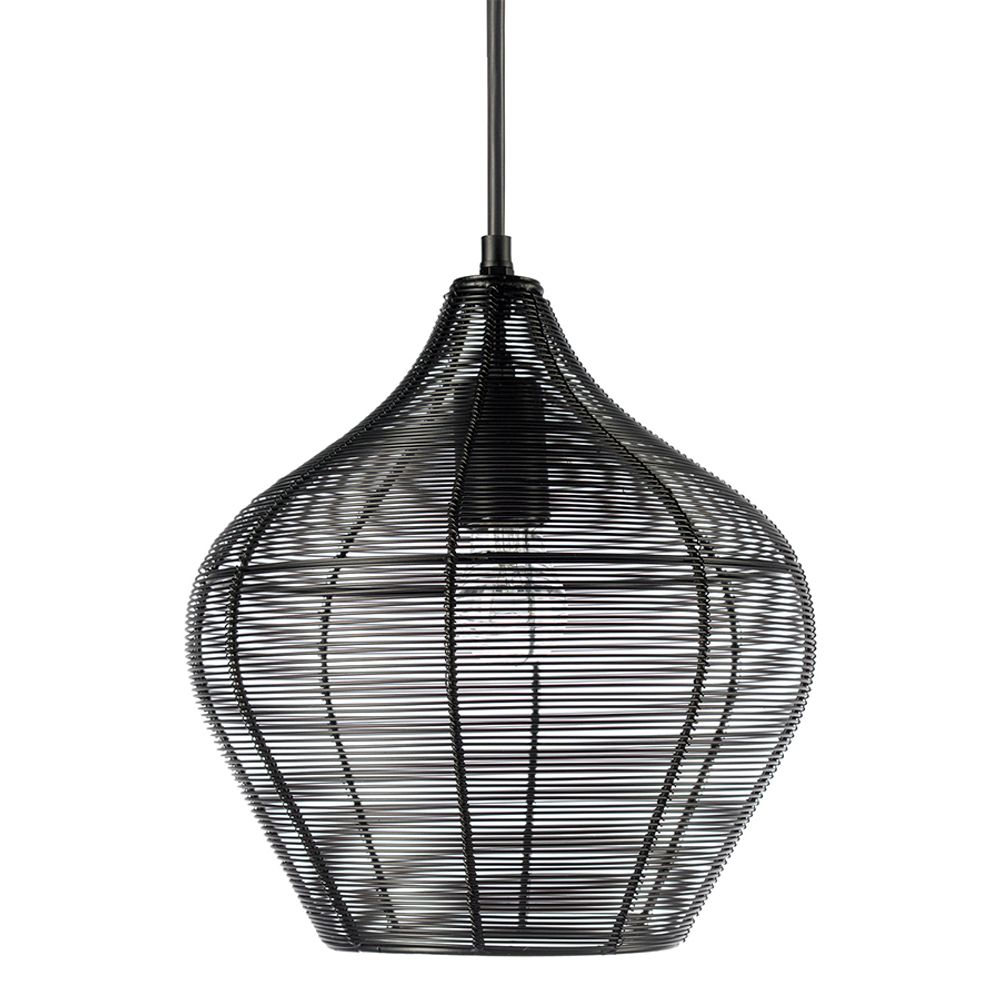 Светильник подвесной Vinger, Ø27х30 см, черный