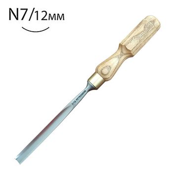 Стамеска для резьбы по дереву, ПЕТРОГРАДЪ, прямая N7, 12мм