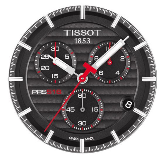 Tissot PRS 516 Chronograph T100.417.16.051.00 dial