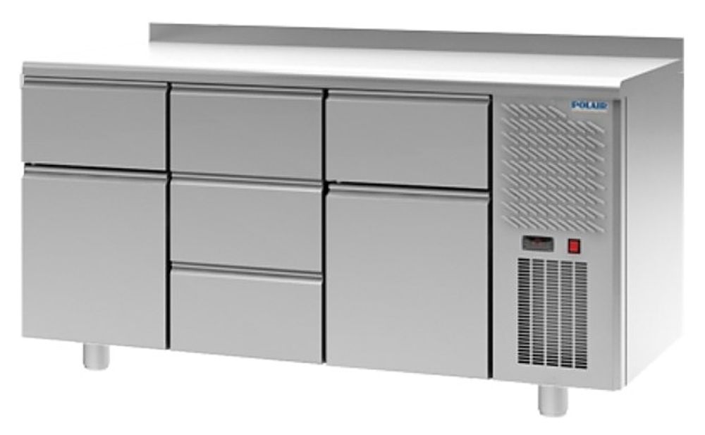 Стол холодильный POLAIR TM3-131-G с бортом