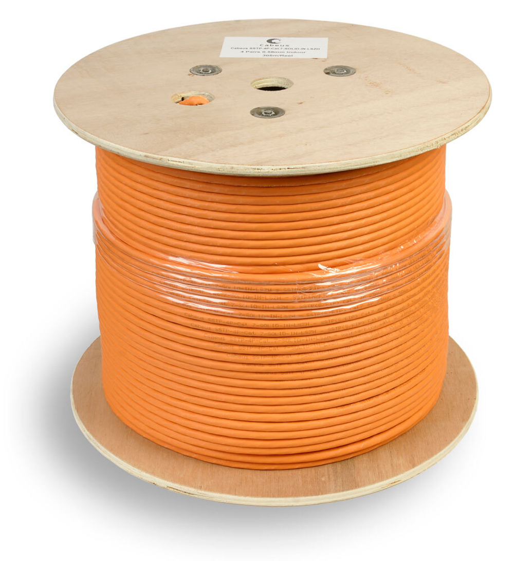 Кабель витая пара U/UTP 6 кат. 4 пары Cabeus UTP-4P-Cat.6-SOLID-LSZH-500