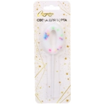 Свеча для торта Цифра Сладость «0» 11 см