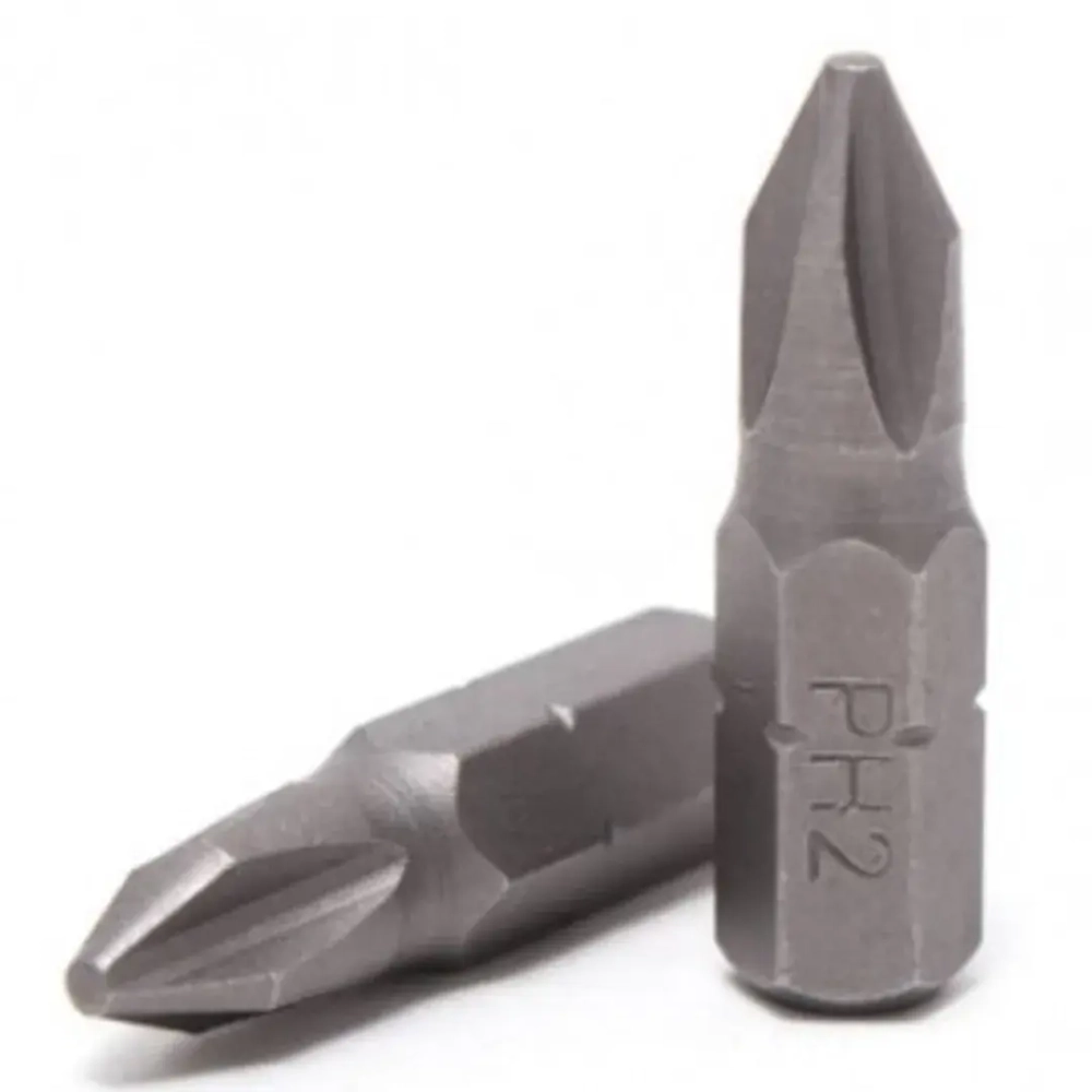 Бита крестообразная ''Pozidriv''PZ.2х25мм,1/4''(20шт/уп) RockForce RF-122252