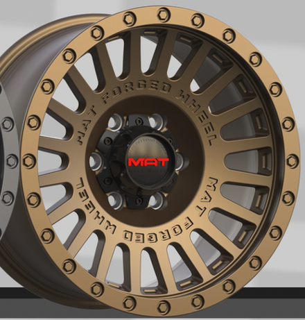Диск колёсный кованый MAT offroad VB1908 R17 8,0 ET0 Matte Bronze
