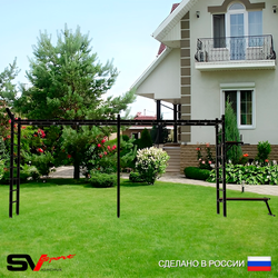 Уличная шведская стенка Sv Sport рукоход х 2 У54611 (Брусья/Скамья/Кронш бокс)
