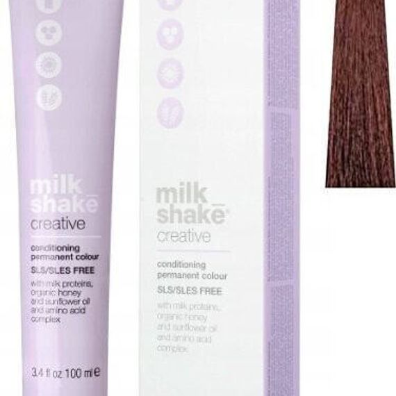Milk Shake Milk Shake, Creative, SLS/SLES-Free, Permanent Hair Dye, 6.566MR Mahogany Red Dark Blond, 100 ml For Women