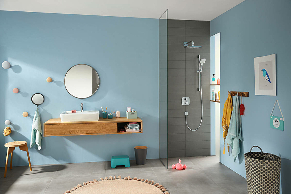Смеситель для душа Hansgrohe Ecostat E 15708000 с термостатом хром