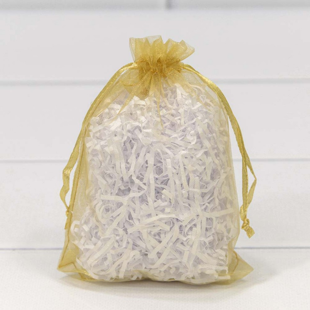 Мешочек 11х16см Органза (Золотой)