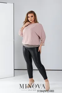Блуза 23-003-пудра Minova