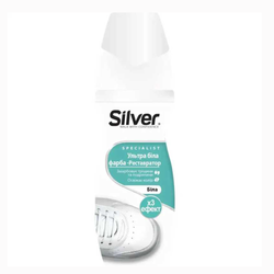 Краска-реставратор Silver Ультра белая для обуви 75 гр