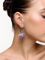 Серьги "Reflection pearl" Silver