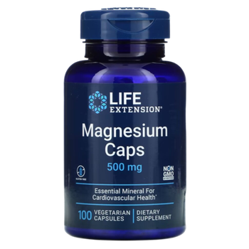 Life Extension Magnesium caps 500 mg 100 veg capsules, Магний